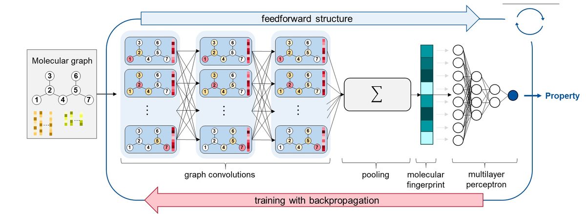 Graph neural networks for molecules and processes